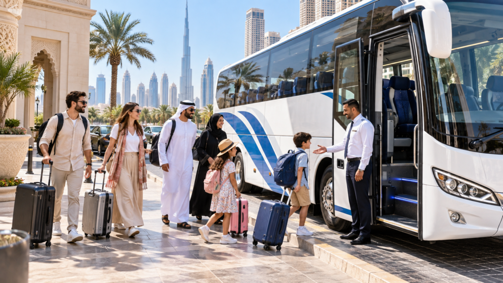 Group Travel Bus Rental in UAE